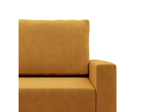 3-seater sofa with sleeping function, reversible cushion, yellow, DPEP08562