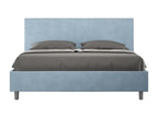 Dormeva SQYH41984 160x190cm Light Blue Microfiber Upholstered Bed (No Slatted Base)