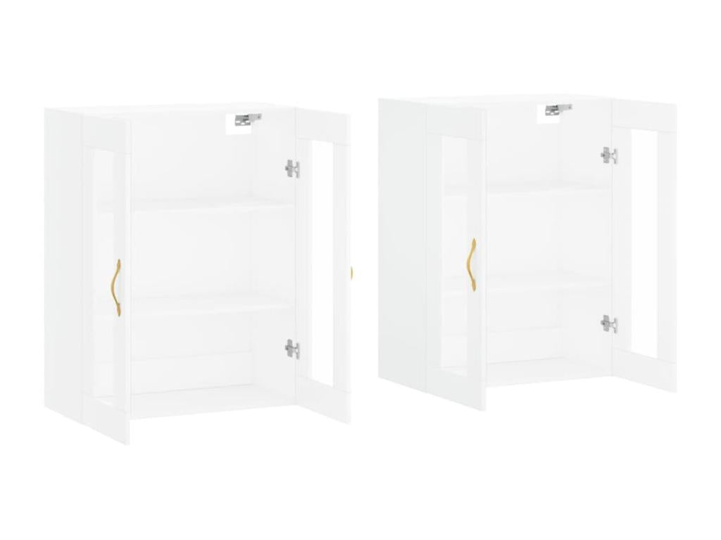 2-piece wall cabinets, white engineered wood TDWW77630