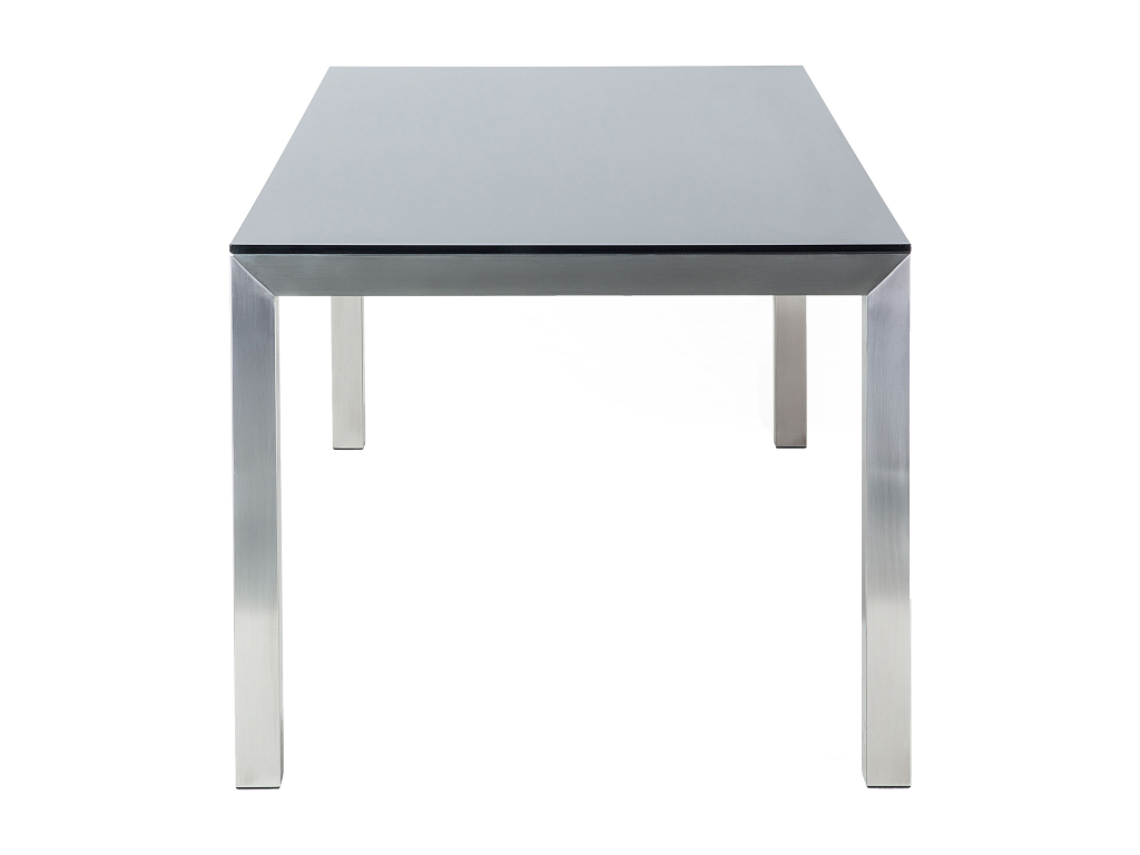 Dormeva MDRU76661 Black Glass Garden Table