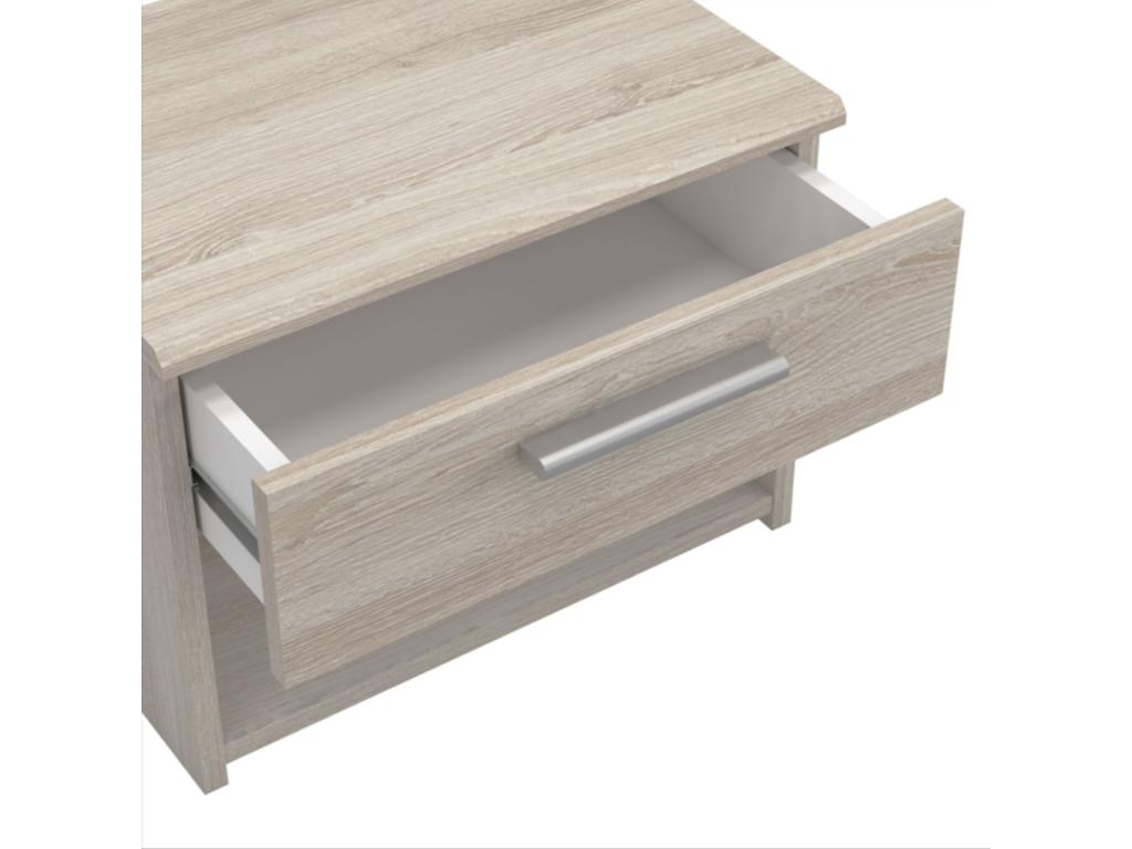 Dormeva oak wood bedside table with 1 drawer and 1 niche - CH158 PXZG22150