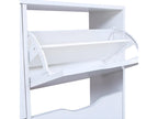 Zensova - White Shoe Cabinet with 4 Compartments EMHK71247