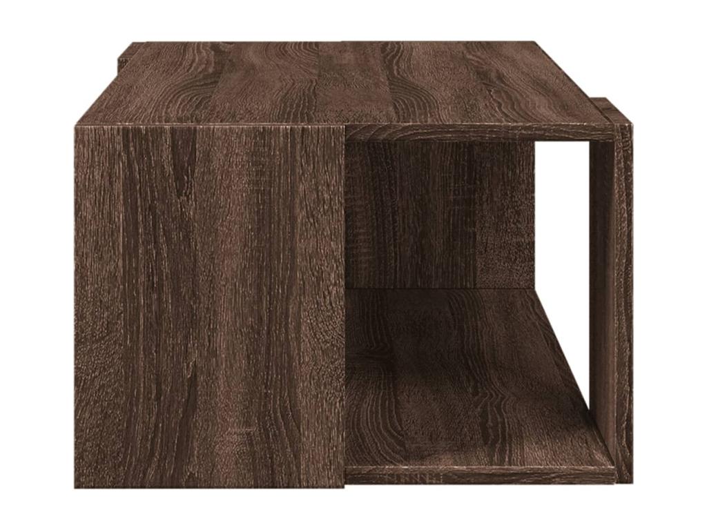 Coffee table in brown oak, 89.5x48x30 cm, engineered wood, MTNH53346