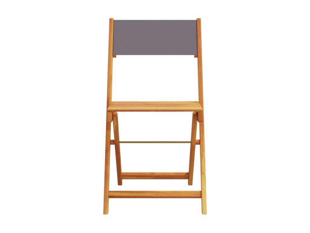 5-piece garden dining set, anthracite fabric, solid wood MLBR78841