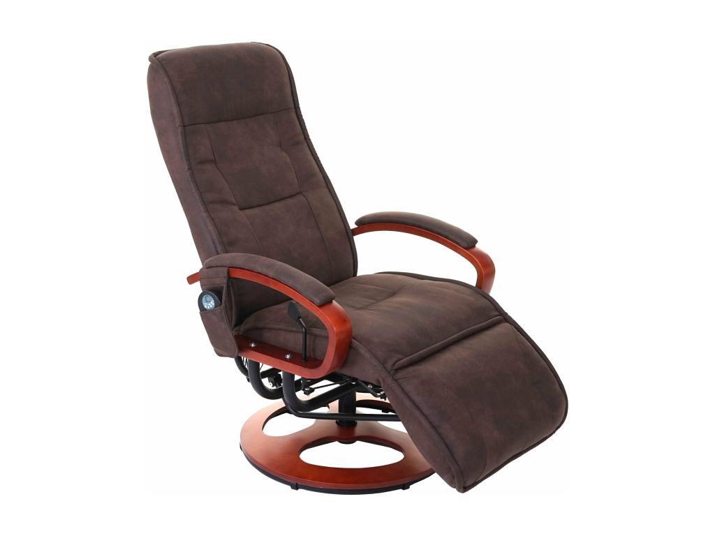 Relaxing armchair with brown fabric, 69x143x99 cm, 04 0004339 RYVZ40369