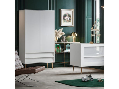 Armoire 2 Portes 2 Tiroirs L100 x H191 cm - Dormeva KQID73775