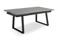 Extendable table 180/260 cm, marble-grey ceramic with sled legs - Dormeva 02 NARC59837