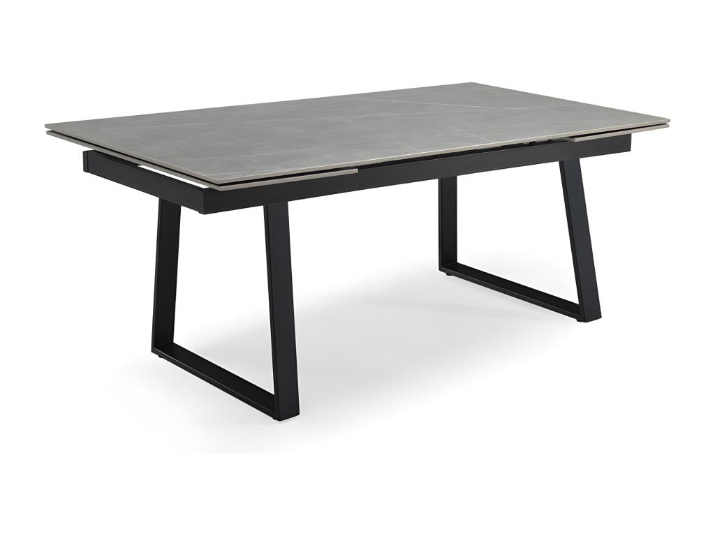 Extendable table 180/260 cm, marble-grey ceramic with sled legs - Dormeva 02 NARC59837