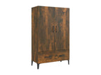Smoked Oak Buffet 70x31x115 cm Engineered Wood KDLJ58986