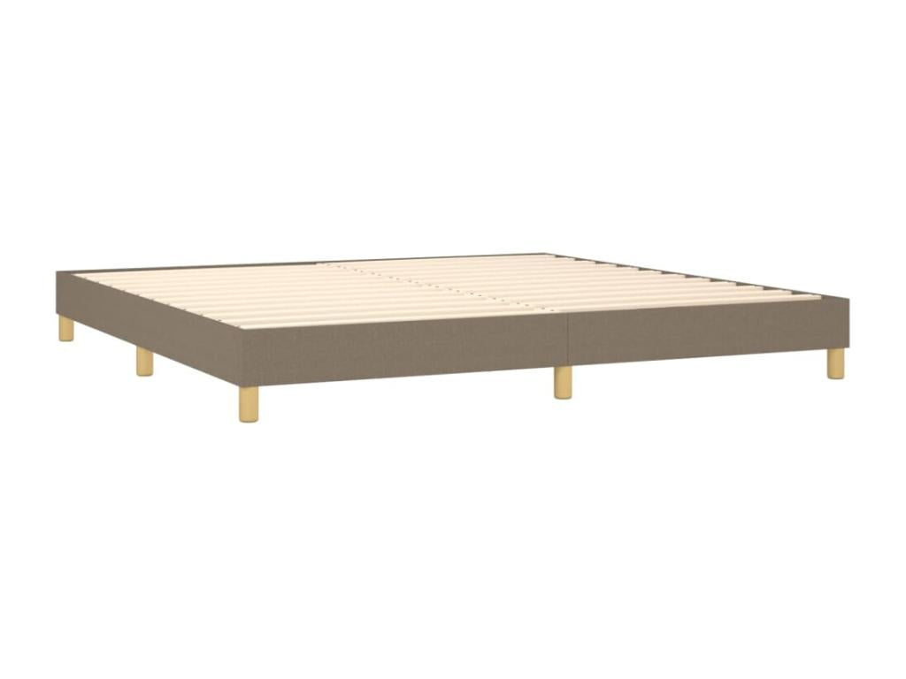 Upholstered bed base with Dormeva mattress 200x200 cm Fabric NDHH83879