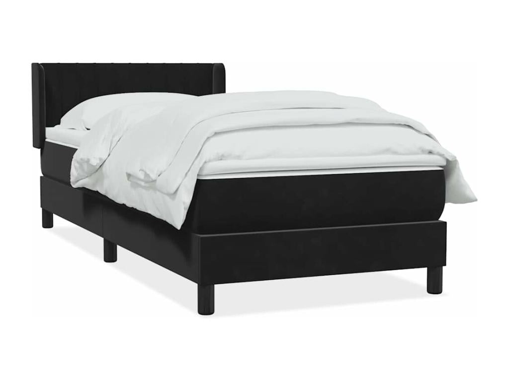 Dormeva bed base with black 80x220 cm velvet mattress NYLJ55972