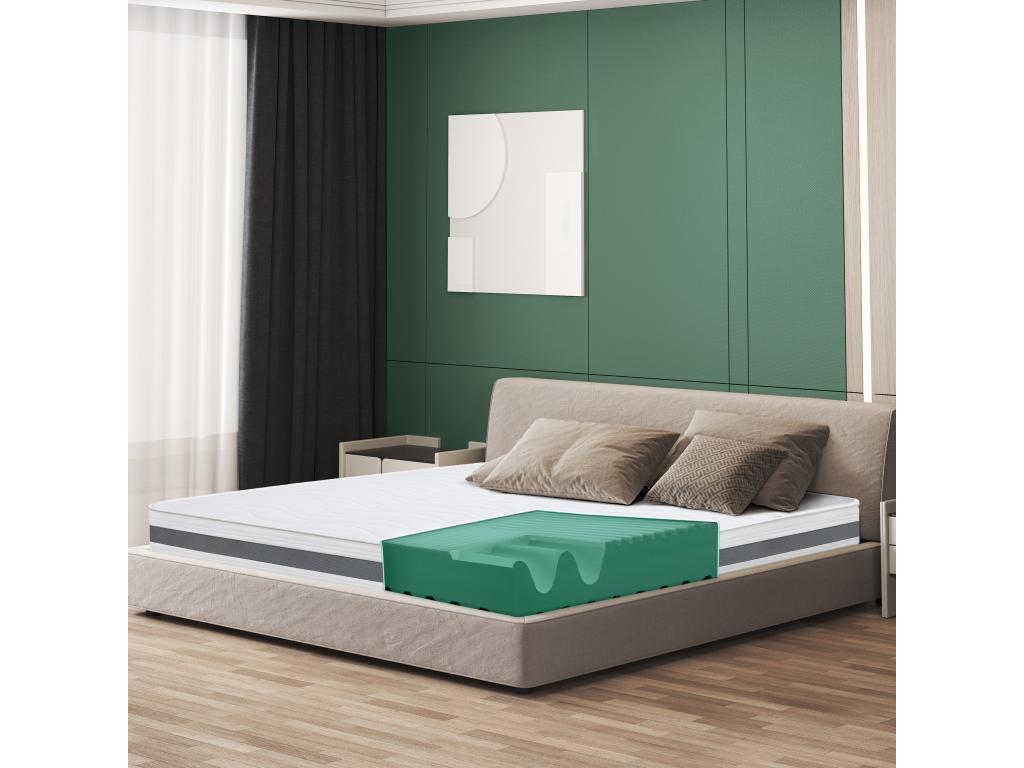 Double mattress 155x200 with orthopedic memory foam - Height 16 cm - Made in Italy UMVI89716