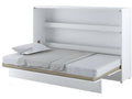 Dormeva Horizontal Wall Bed 120x200 cm Matte White Folding Bed Dormeva Wall Bed HQTU64057