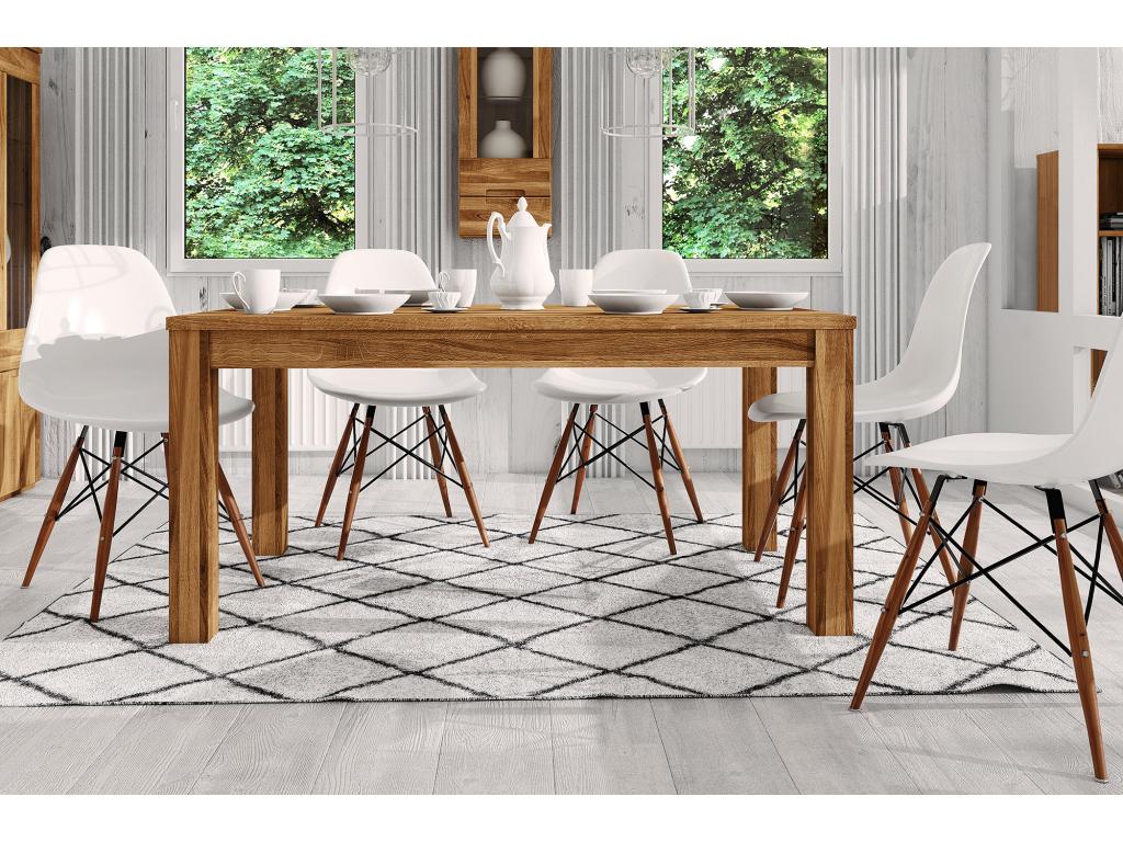 VENTO - Natural oiled wild oak table 100x140 FEIA45893