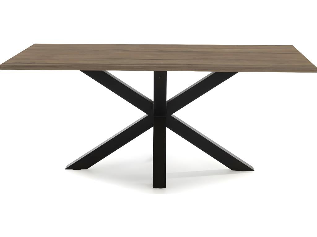 Rectangular dining table with walnut effect, 180 cm - Dormeva SNVA40361