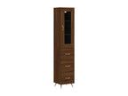High sideboard, brown oak, 34.5x34x180 cm, engineered wood, GTYC48886
