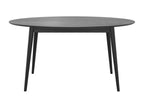 Oval table for 6 people in black wood, 150 cm - Dormeva ESQY77349