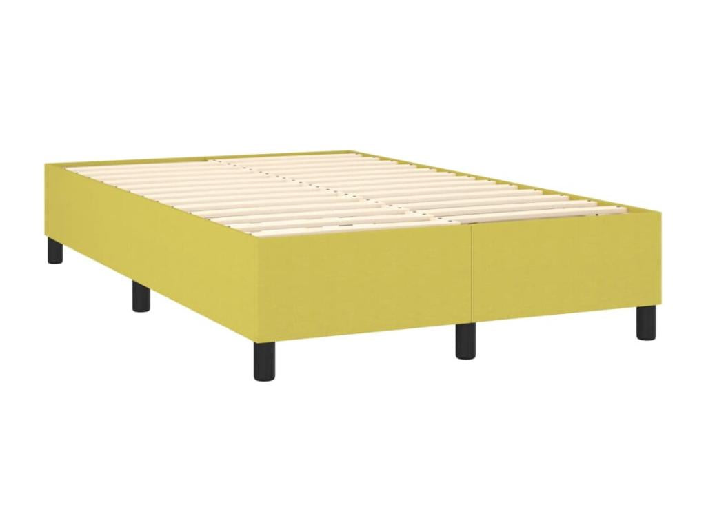 Upholstered bed base, green, 120x200 cm, fabric HODE09306