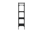 4-tier black bookcase, 56x31.5x138.5cm, engineered wood, PPFF57290