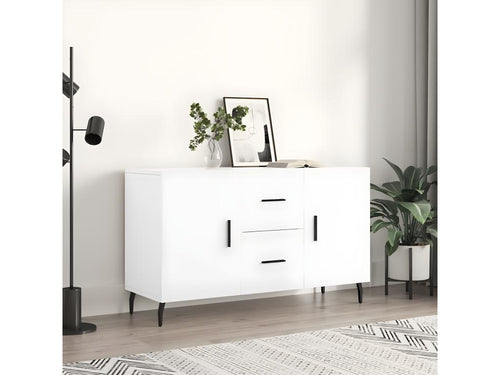 White sideboard 100x36x60 cm engineered wood WVNI17117