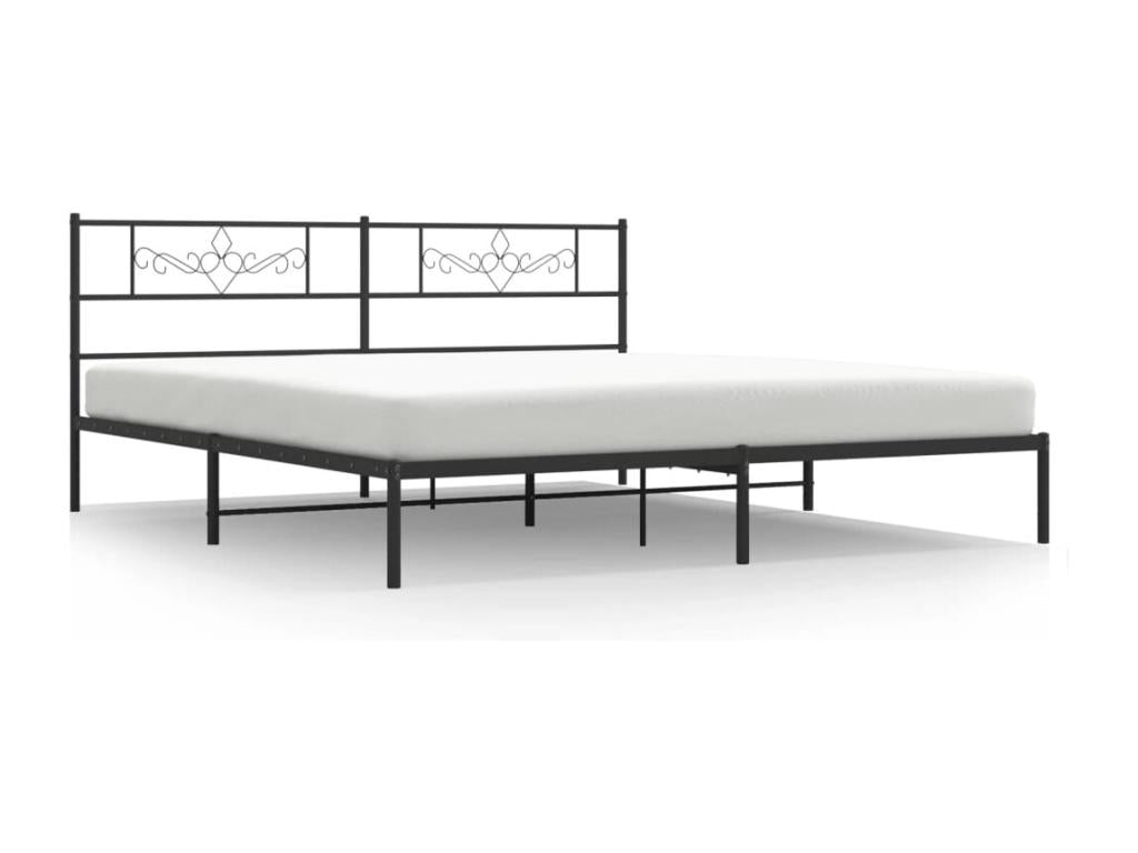 Zensova metal bed frame with headboard, 180x200 cm, DURV83269