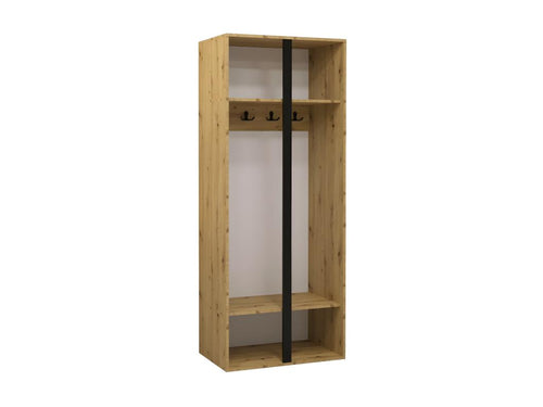 Dormeva 368 Graphite Wardrobe 186x74x44cm Wardrobe Doors With Hinges OGSL09706