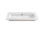 Inset ceramic washbasin - W 101 x D 46 x H 14 cm - White XPKS45067
