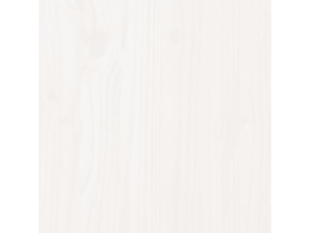 White Headboard 120x3x80 cm Solid Pine Wood UQWJ48510