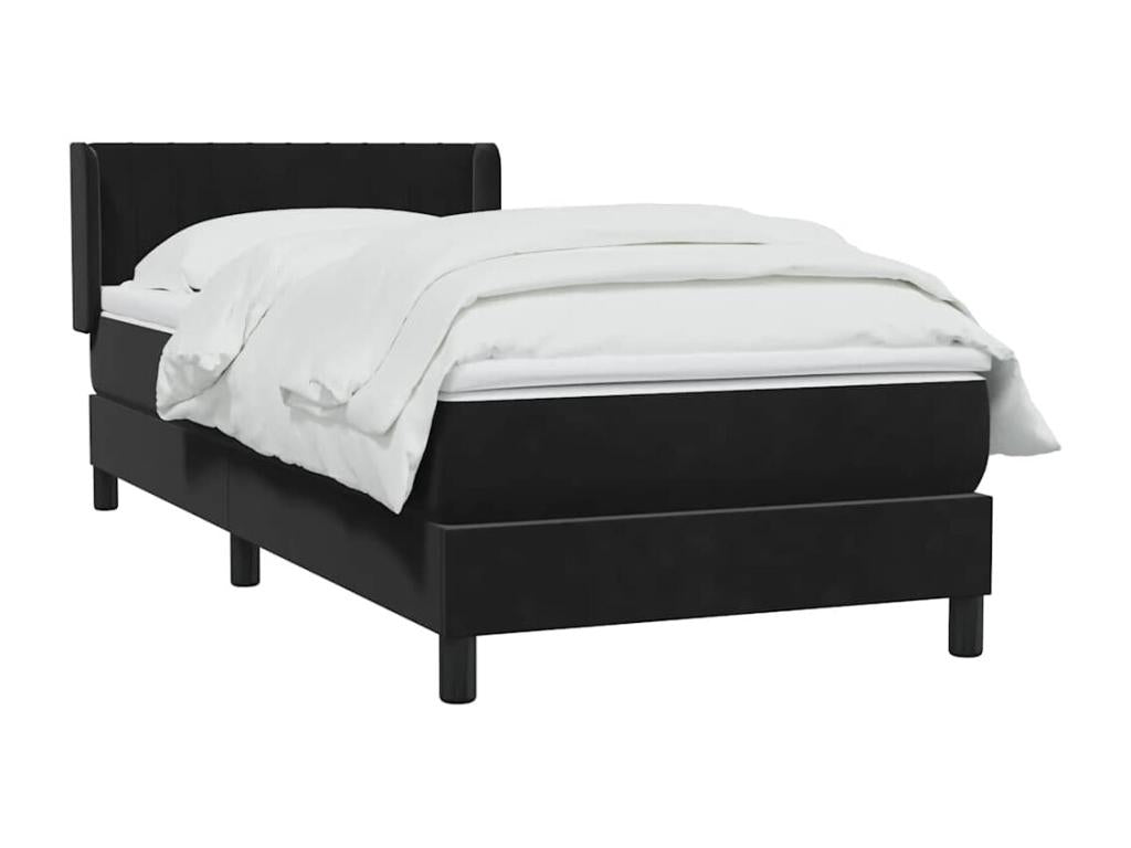 Dormeva bed base with black 80x220 cm velvet mattress NYLJ55972