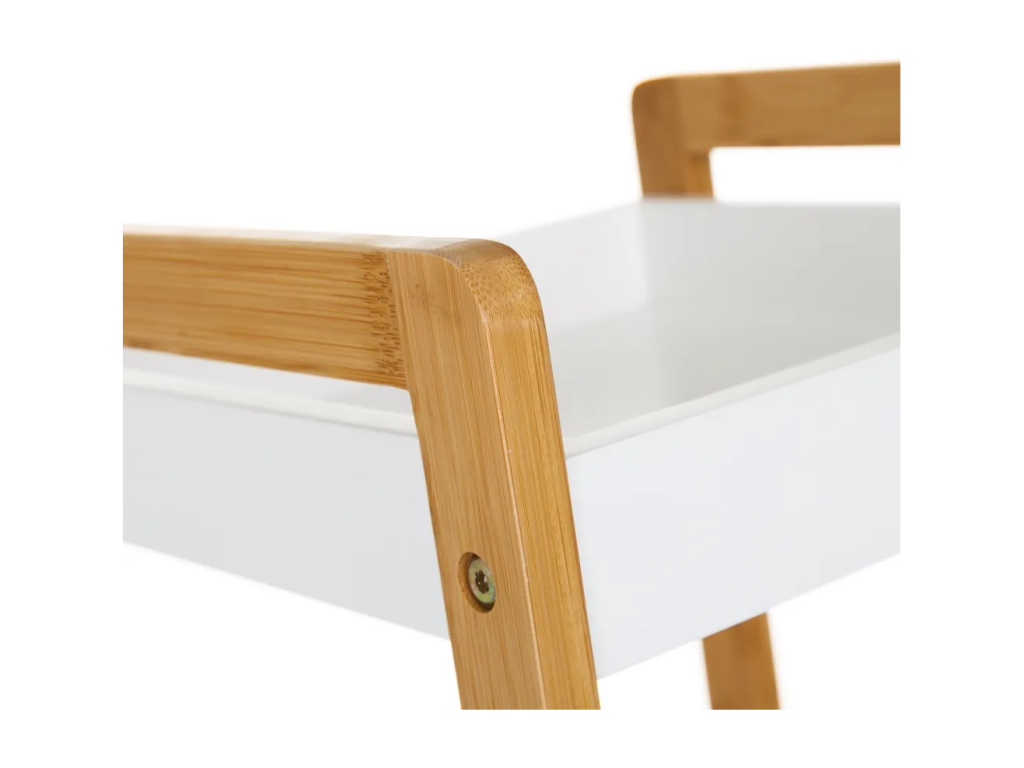 Dormeva/MDF storage shelf, natural/white color - Length 30 x Depth 29 x Height 100 cm ZSHC24052