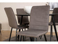 Dormeva 115BLBL black table and 4 Dormeva Lyx grey chairs. CSNV66285