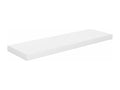 Floating wall shelf, 4 pcs, glossy white, 80x23.5x3.8cm, MDF, MPXN72560