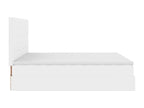 Dormeva bed frame and pure white 180x200 cm faux leather mattress JCDZ44743