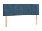 2-piece headboard set, dark blue, 72x5x78/88 cm, velvet, CJNW77014