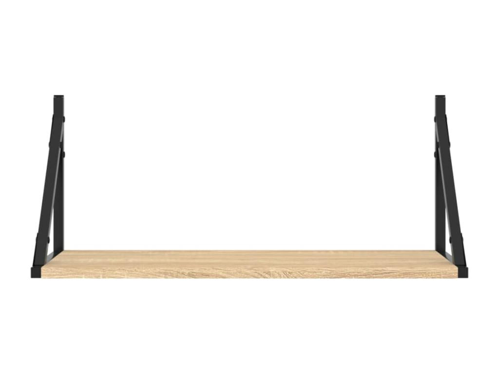 Zensova oak wall shelves, 2 pieces, 60x25x25.5 cm, ZJAS50816