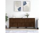 3-piece sideboard set, brown oak, engineered wood, KOEO87200