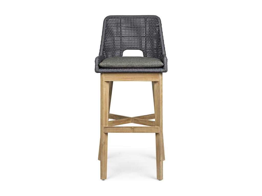 Dormeva Black Aluminium Garden Bar Stool - Set of 2 COAD53527