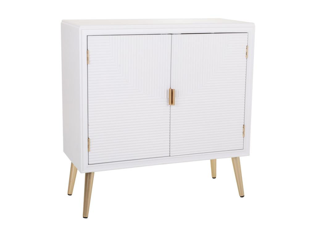 White wooden console 80x36.5x81.5h HWYI67752
