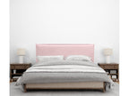 Dormeva Plain Natural Linen Headboard with Piping 145x50cm Beds 135/140 - Pale Pink LPNT28565