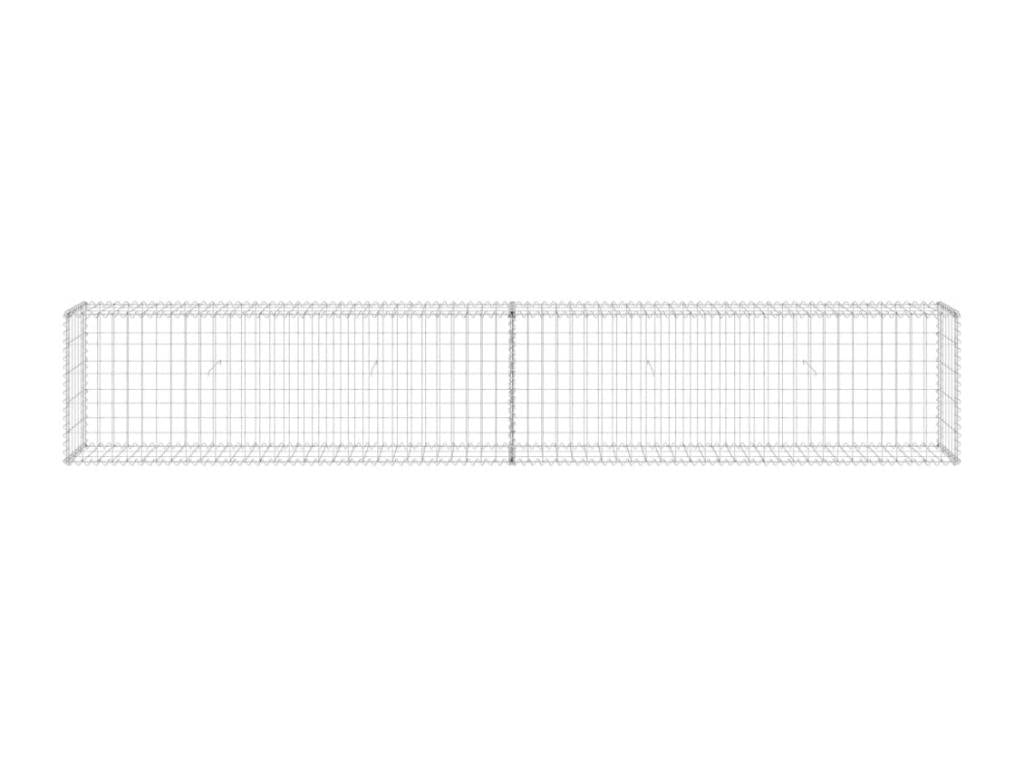 Gabion wall with lids, galvanized steel, 300x30x50 IFKB03024