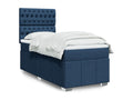 Dormeva bed base with mattress, blue, 80x200 cm, fabric BYFD34333
