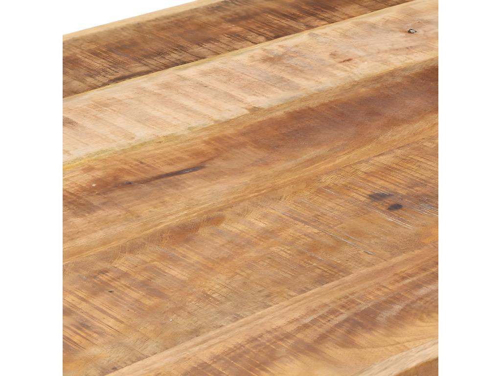 Dining table 200x100x75 cm Solid raw mango wood OQCP03003