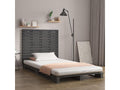 Wall-mounted headboard, grey, 81x3x91.5 cm, solid pine wood, EAAJ11909