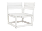 6-piece garden furniture set, white, solid pine wood, TPMS37835