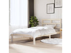 Solid wood bed frame without mattress, 90x200 cm, AKNY83641