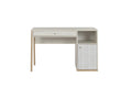 Dormeva YXNE62578 Desk with 1 Door and 1 Drawer, Whitewashed Wood