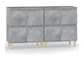 2-piece sideboard set, concrete grey, 60x35x70 cm, engineered wood, VSKK67607