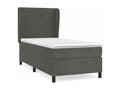 Dormeva bed base and mattress, Dark Grey 90x190 Velvet TBOC65492