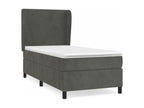 Dormeva bed base and mattress, Dark Grey 90x190 Velvet TBOC65492