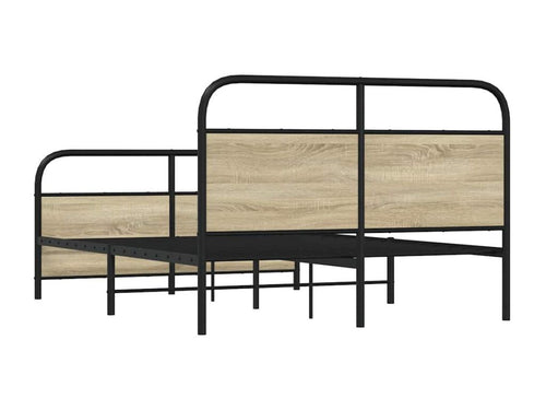Dormeva oak metal bed frame (no mattress) 140x190 cm CXVM30655